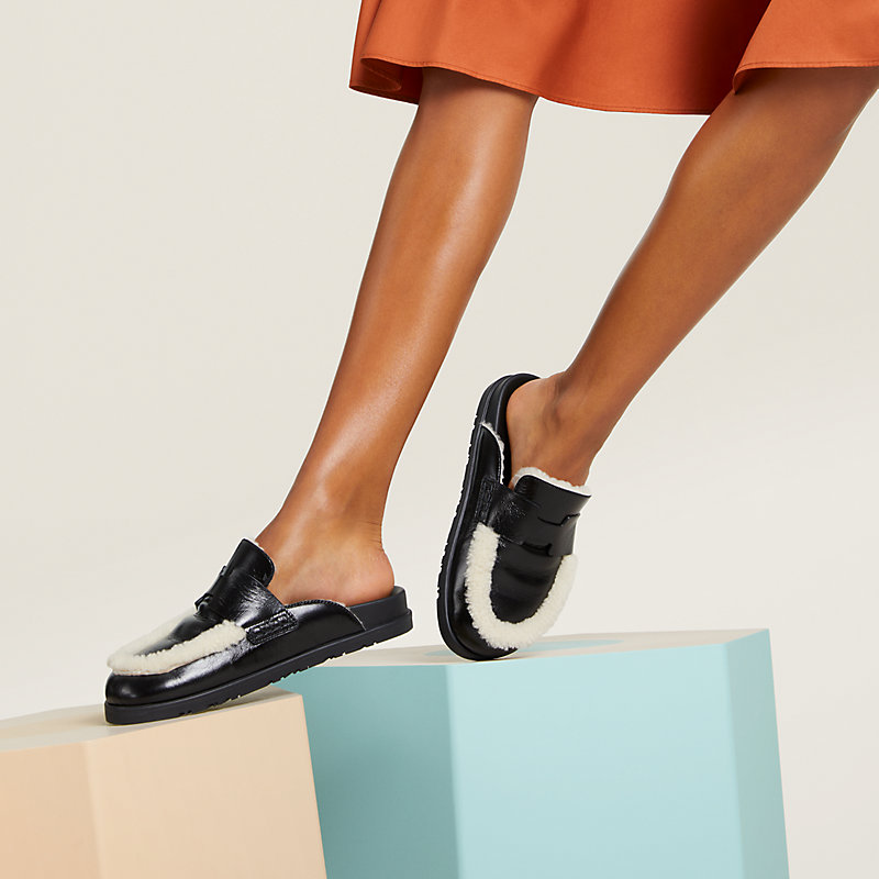 ミュール 《ゴー》 - ブラック | Hermès - エルメス-公式サイト